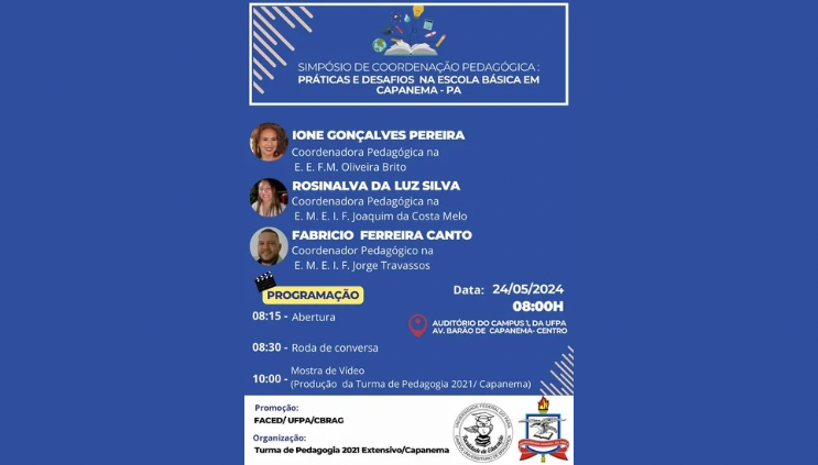 Simpósio de Coordenação Pedagógica: Práticas e Desafios na Escola Básica em Capanema - PA